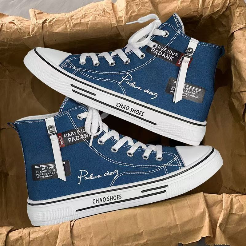 Zapatos de tela para hombres 2026 nuevos deportes de invierno negros multifuncionales zapatos de lona casuales para hombres primavera y otoño zapatos de patineta de alto nivel