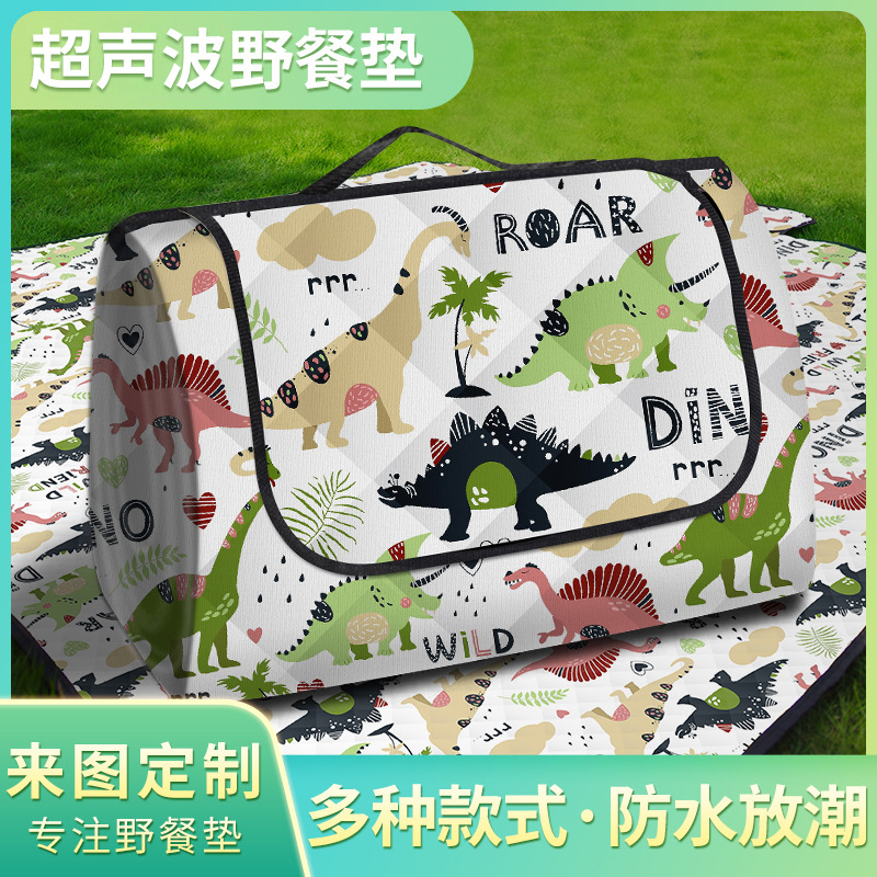 야외 휴대용 피크닉 매트, 초음파 봄나들이 캠핑 매트, 두꺼운 피크닉 천, 옥스포드 천 텐트 매트