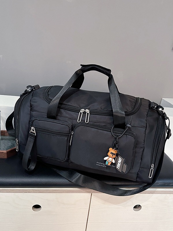 Bolsa de fitness de gran capacidad para viajes transfronterizos, modelo nuevo 2025, bolsa de viaje de corta distancia, bolsa multifuncional con separación de seco y húmedo, bolsa de equipaje compartimentada