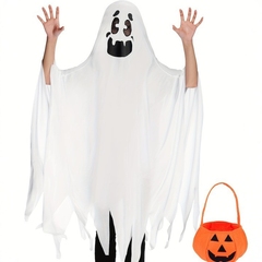 お化け大人マント子供ハロウィン幽霊衣装男の子衣装親子パフォーマンスT飾り白幽霊マント