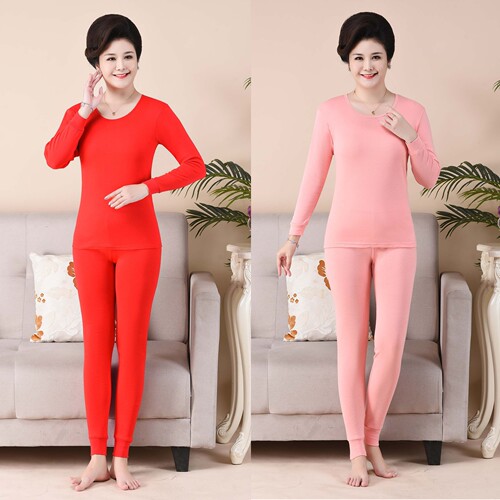 Women's pure cotton thermal underwear set half mid-high collar autumn coat autumn trousers thin tight body black solid color bottoming shirt
