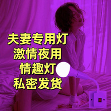 插电浪漫台灯卧室调情气氛小夜灯遥控变色灯光氛围灯光控