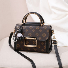 新款網紅質感印花簡約大氣單肩斜挎跨境洋氣小方包包一件代發女包