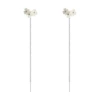 Earrings, flowered