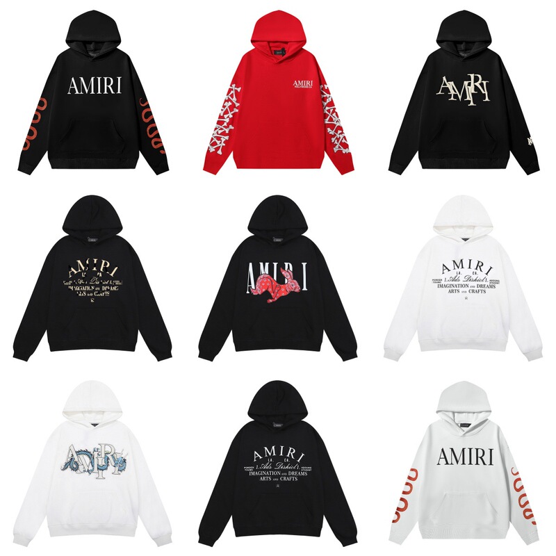 Correct Version @Mir1 Foreign Trade Cross-Border Hip-Hop American Printed Long-Sleeved Terry Hooded Sweatshirt Men's and Women's Tops Trendy Brand
