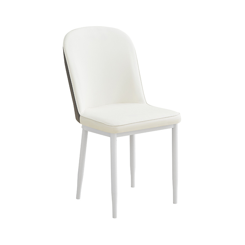 Silla de comedor de lujo ligera, asiento de cuero de doble propósito, mesa de recepción simple y moderna, multicolor opcional Baylor