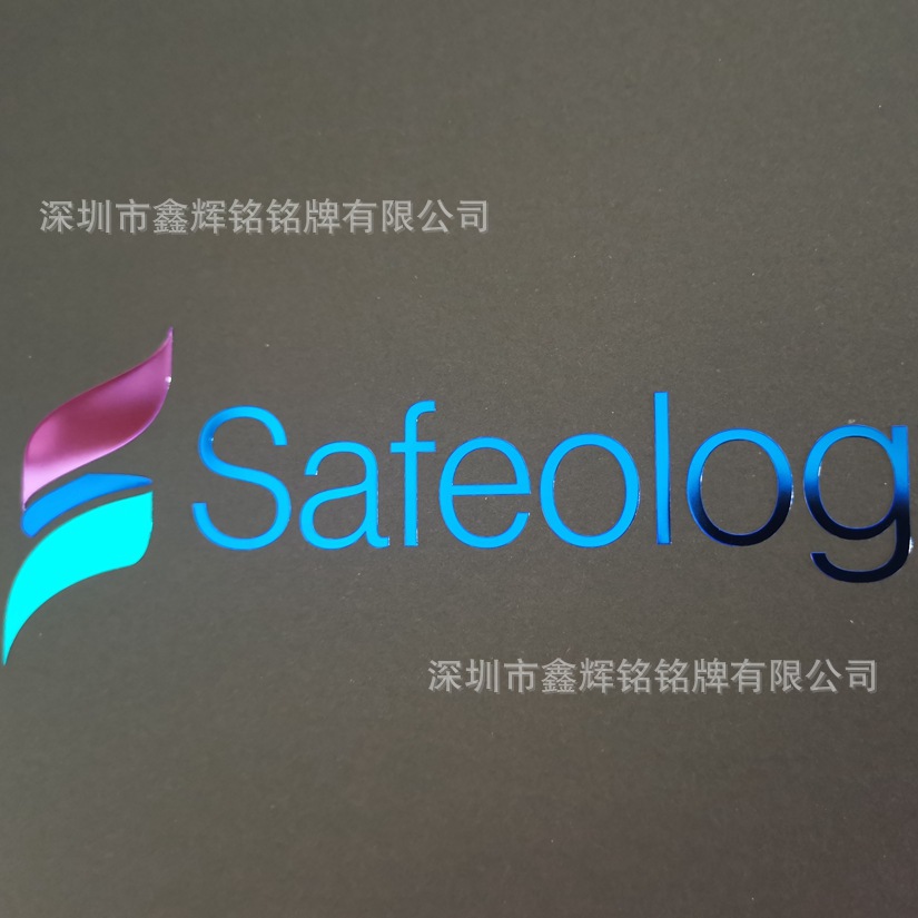 订制金属电铸喷漆分体字贴片标牌 美容仪器铭牌logo贴纸商标订做