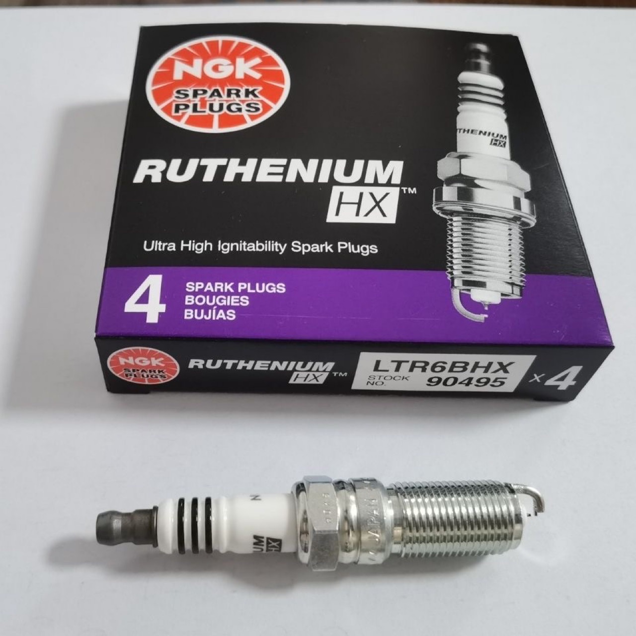 NGK HX Ruthenium Platinum Spark Plug 90495LTR6BHX for Ford Focus