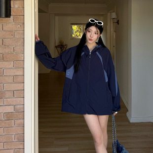 Spring and Summer 2025 New CC Small Chanel Style Contrast Color Stitching Sunscreen Jacket Coat