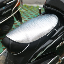 摩托車座套反光鋁箔膜隔熱墊防曬隔熱墊電動車坐墊電瓶車座墊防水