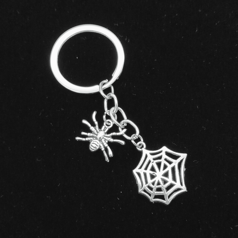 Halloween Festival 1 Piece Casual Simple Style Spider Spider Web Alloy Plating Halloween Keychain