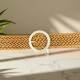 New Wax Rope Braided Socket Alloy Buckle Belt Jeans Dress Fashion Trendy Versatile Belt for Women