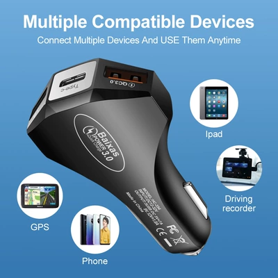 Fast Charge Car Charger 3.: Mobil şarj cihazları