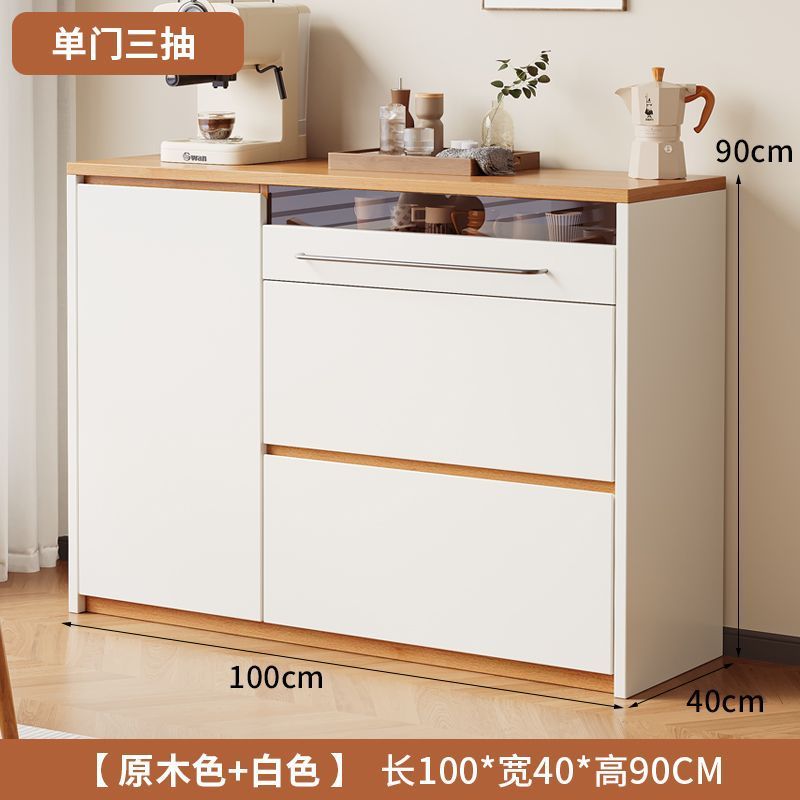 实木橱柜家用客厅对开门收纳柜落地式防潮橱柜阳台玄关加高储物柜|undefined