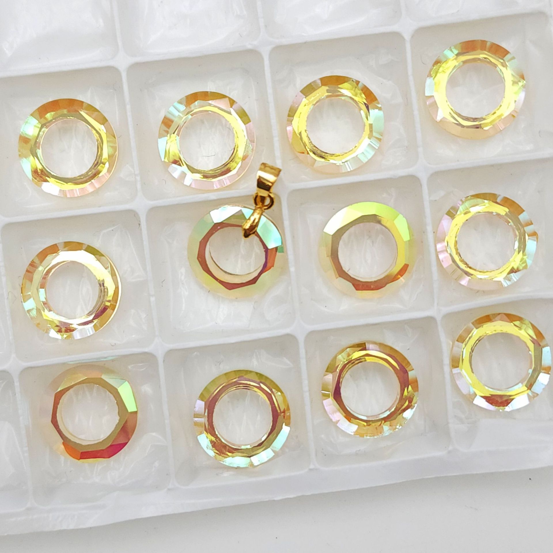 艳金—14mm天使环 / 无扣吊坠