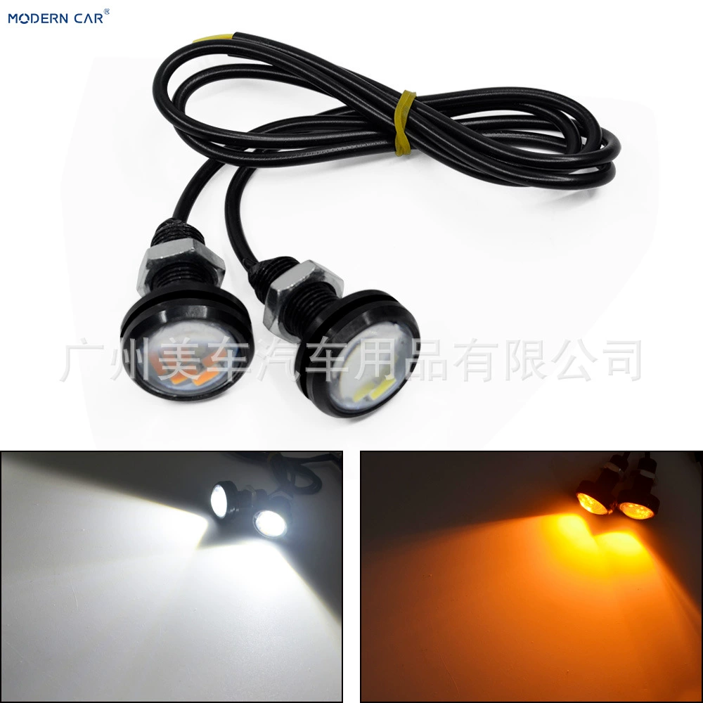 Мотоцикл двухцветный Eagle Eye Light Светодиодный дневной ходовой свет 23 мм 12SMD подсветка указателя поворота фонарь заднего хода контратака свет