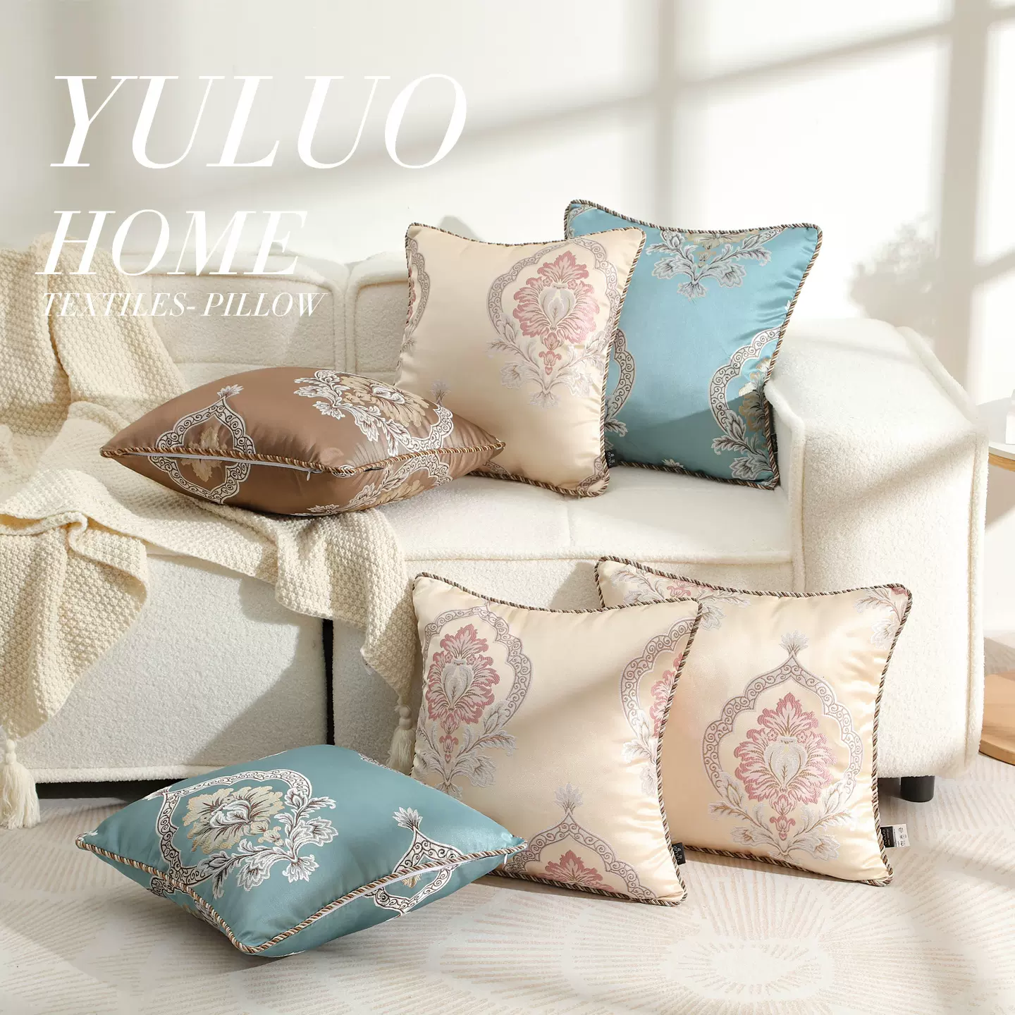 欧式沙发抱枕靠垫套美式法式田园复古汽车腰枕靠枕套