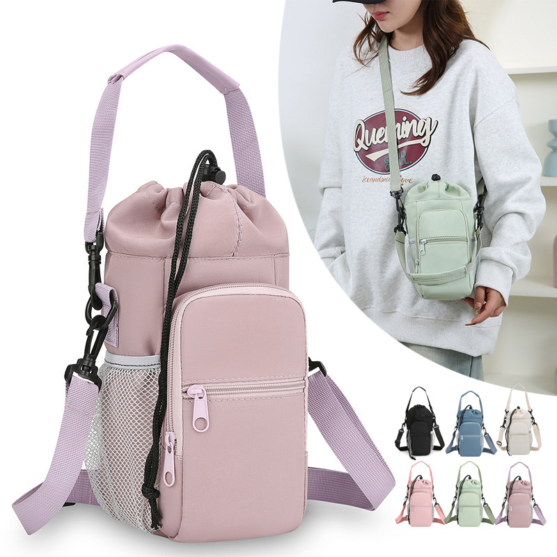 914 Exclusive Oxford Cloth Crossbody Bag for Women, Simple Water Cup Holder, Thermos Cup Bag, Multifunctional Mobile Phone Bag, Shoulder Bag 914 Exclusive Oxford Cloth Crossbody Bag for Women, Simple Water Cup Holder, Thermos Cup Bag, Multifunctional Mobile Phone Bag, Shoulder Bag