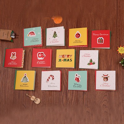 24PCS cross-border Christmas greeting card decorations small greeting card gift card Thanksgiving blessing foreign trade card