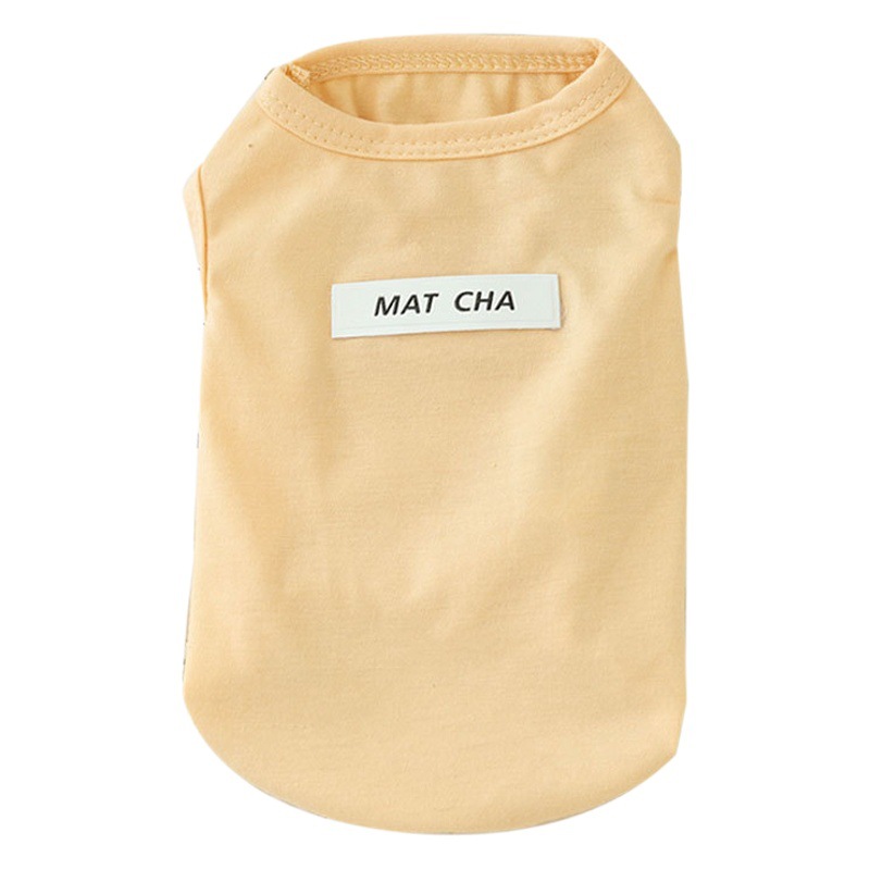 Primavera y verano perro color sólido dos patas chaleco gato leche perro cachorro Teddy taza de té gatito pequeño perro ropa para mascotas