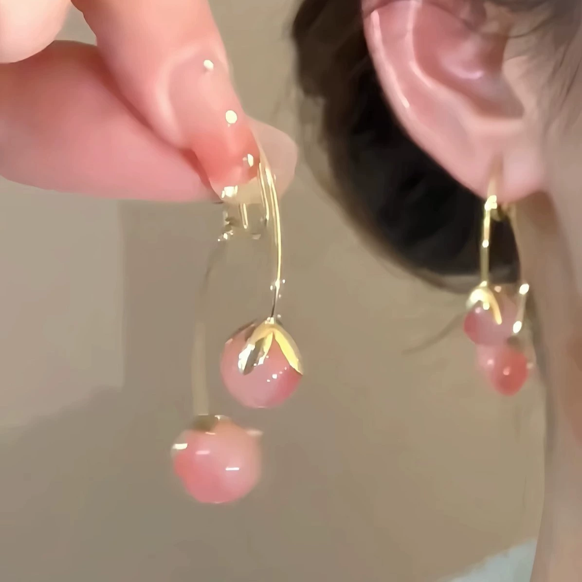 Серебряные серьги 925 проба, цветочные стили с жемчужиной и кристальными вставками, легкие