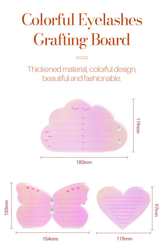 Yunduo laser grafting eyelashes scale eyelash board beauty eyelashes colorful eyelash tray hair removal dispensing tool table