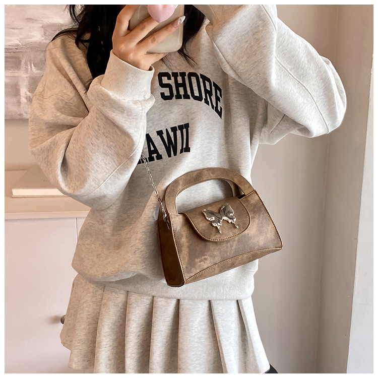 Borsa a mano Wind Niche per donna 2024 nuova elegante piccola borsa a tracolla a catena versatile quadrata_voghion.com