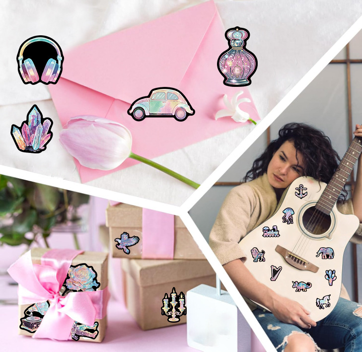 25g Weight Stickers Stationery Type 1 Set Quantity Learning Occasion PVC self-adhesive Material Cartoon Pattern Cute Style 1 Set Cartoon Learning PVC Self-adhesive Cute Stickers 4