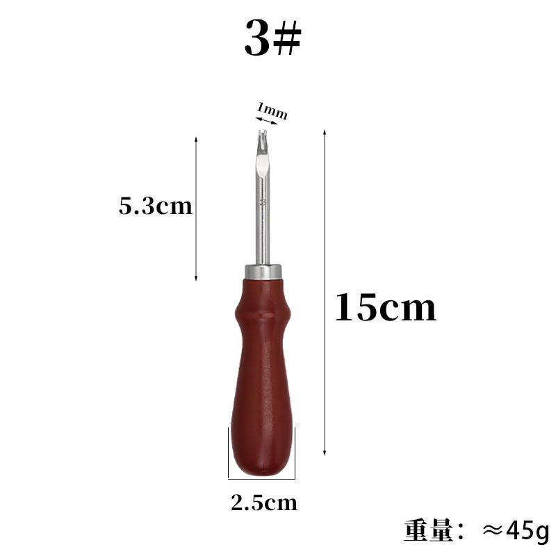 ケヤキの柄の皮革の工具は辺を削ります。|undefined