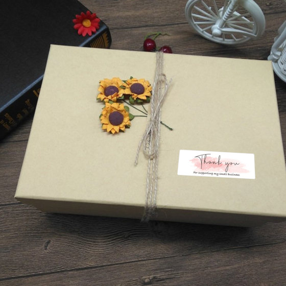 Wholesale Thank you handmade crafts holiday gift gift decoration sticker sticker sealing sticker