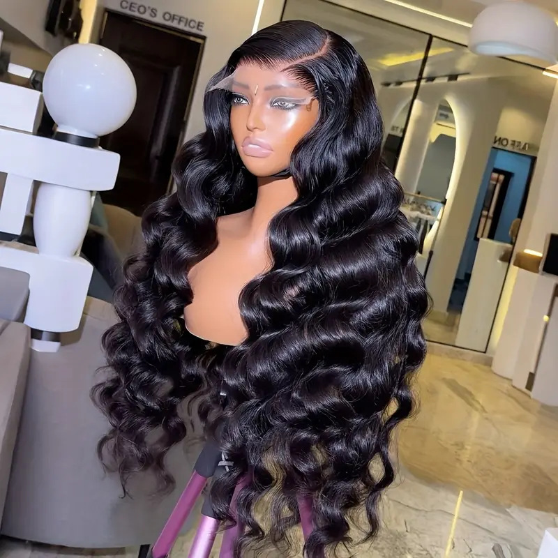 Lace Front Wig 亚马逊前蕾丝假发 女中分大波浪长卷发自然头套|undefined