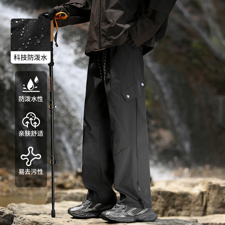 Otoño y invierno explosión de terciopelo más grueso para hombres herramientas de ocio de moda de pantalones deportivos elásticos sueltos de moda para hombres