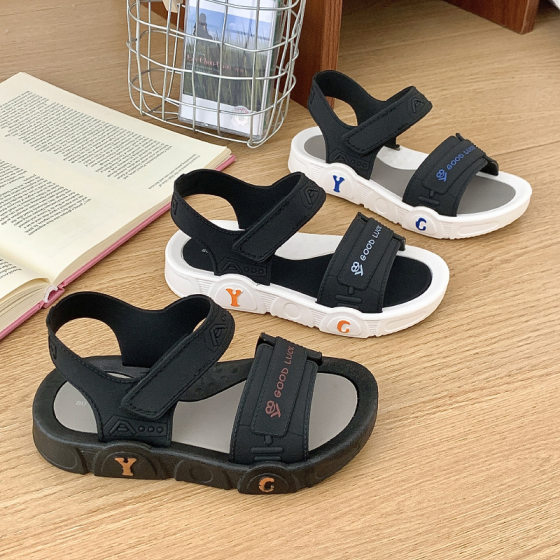 Summer Children's Breathable Sandals for Men and Women Students Non-slip Casual Children's Beach Shoes Fashionable Flip-on Children's Slippers