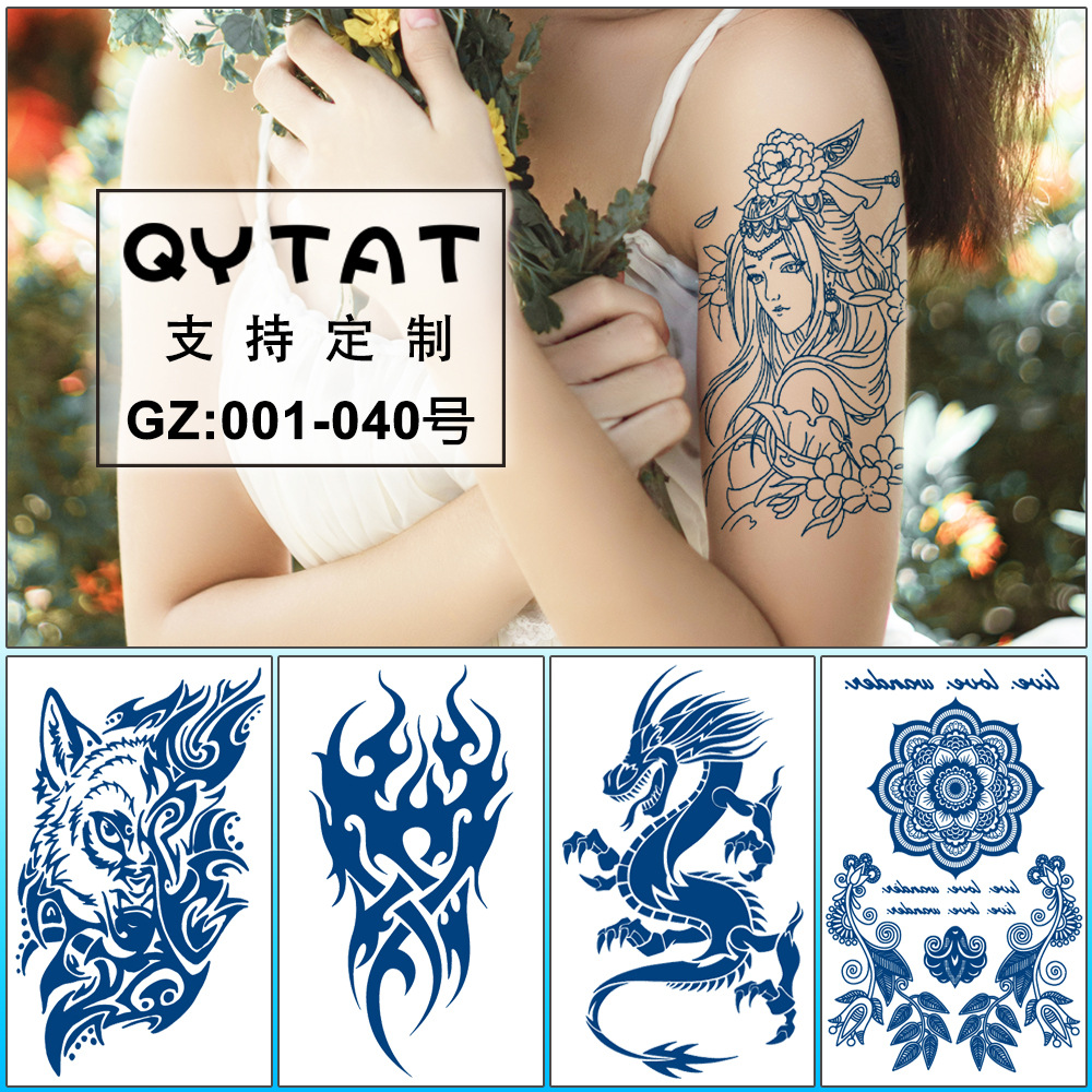 herbal retroreflective tattoo stickers