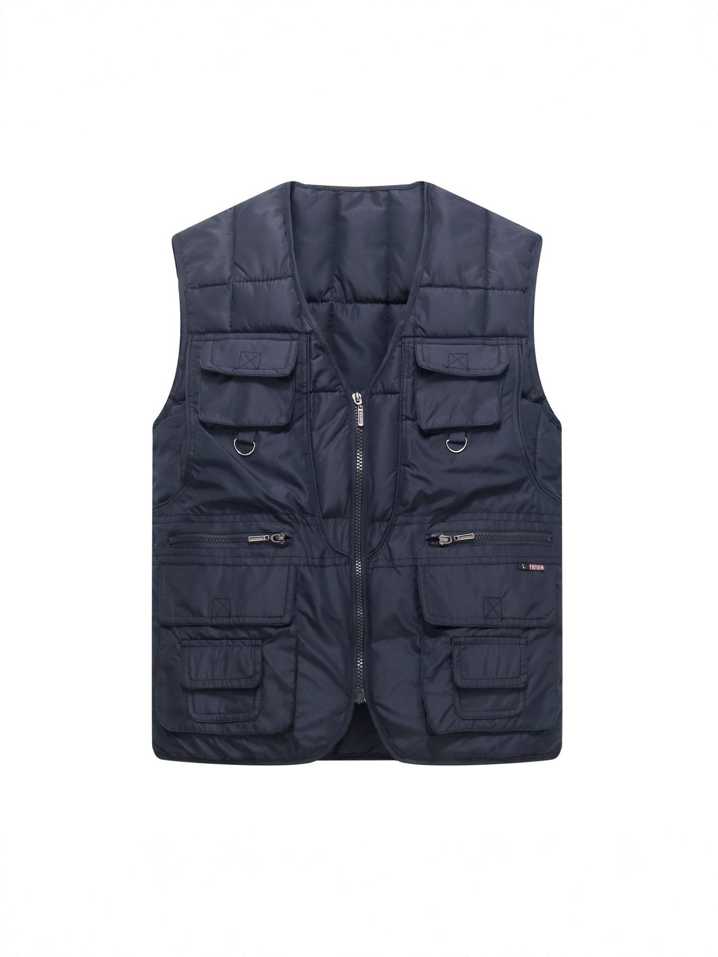Demi-season keep warm casual vest with down