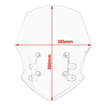 Motorcycle front windshield – windshield windshield mirror