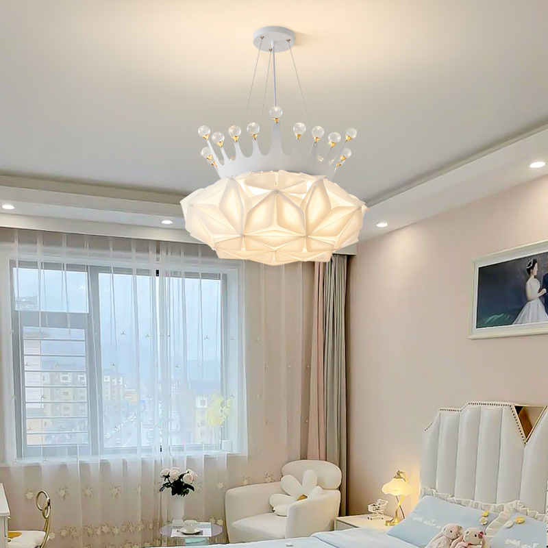 lámparas de dormitorio lámparas de habitación simples pétalos cálidos modernos niños y niñas lámpara de dormitorio principal lámpara de la habitación de los niños 194L