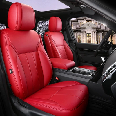 Modelə uyğun (Original) oturacaq örtükləri — cover 5/7 seats can be ordered - passion-red-standard-edition-5-seats-half-pack-of-ordinary-leather