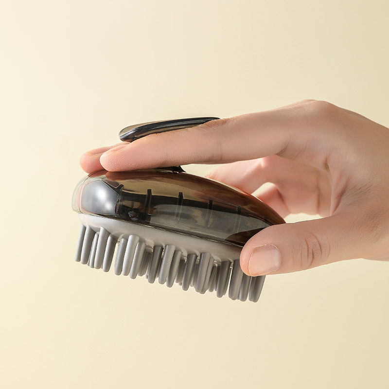 Cepillo de champú de silicona, cepillo de masaje, cabeza, cuero cabelludo, anti-picazón, champú, champú, peine, cabeza, cuero cabelludo, anti-picazón, humedad seca