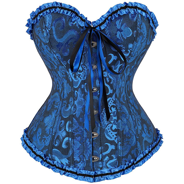 Camaco de estilo de viento de la corte impresa retrógrada cinta de estupefacción de pecho de forma abdominal cintura de cintura de chaleco se puede usar fuera