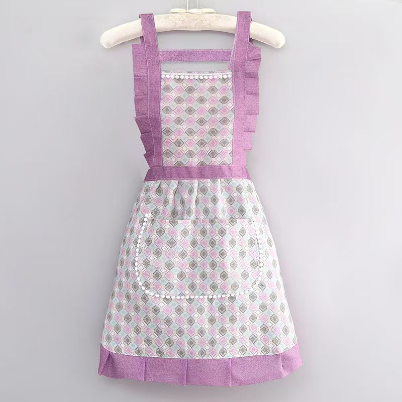 기하학 공주 드레스 보라색