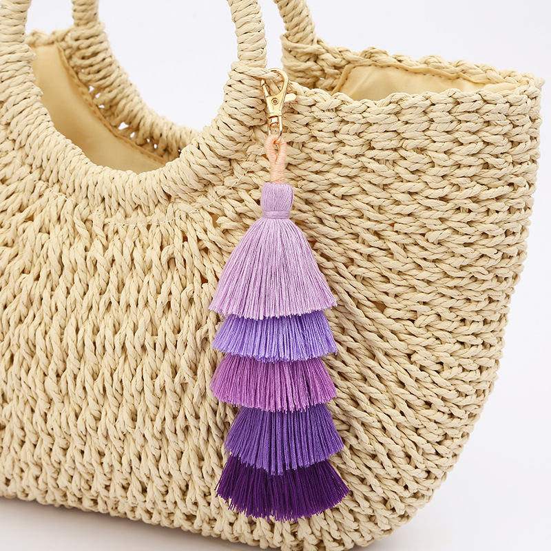 Polyester Tassel Gradient Color display picture 4
