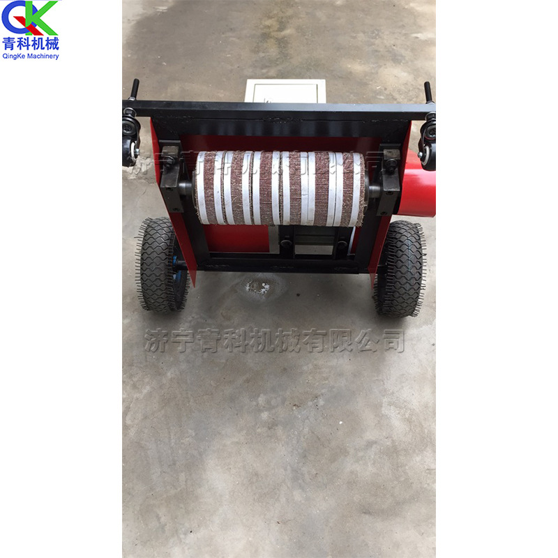 学校旧塑胶跑道翻新机 小型篮球场打磨机 手推体育场地砂光机