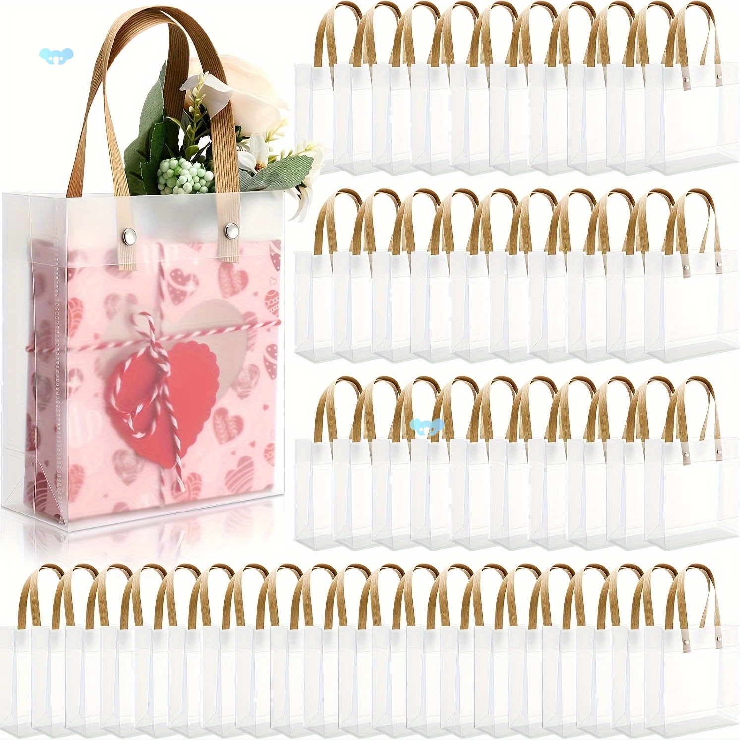 80/60/40pcs Small Gift Bag Candy Bag Souvenir Wedding跨境