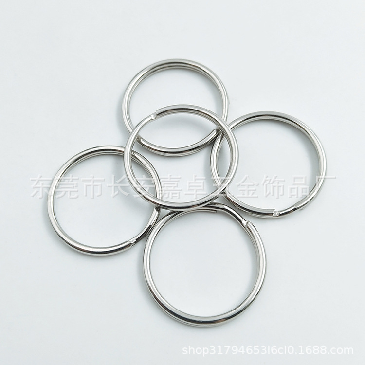 Factory direct sales keychain aperture wholesale supply various sizes of key rings loops DIY car keychain chain accessories