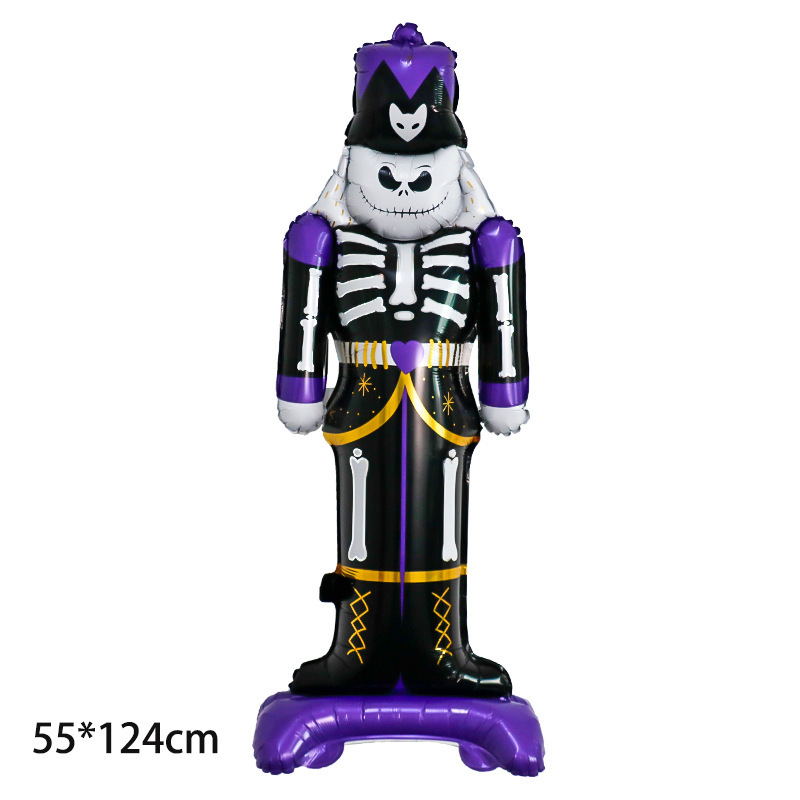 クロスボーダー新しいハロウィンバルーン装飾ゴーストフェスティバルアルミフィルムバルーンゴーストカボチャハロウィンテーマ漫画バルーン|undefined
