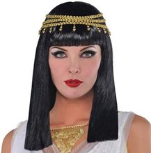 歐美女士短款波波頭齊肩發型短直Black Cleopatra 亞馬遜貨源