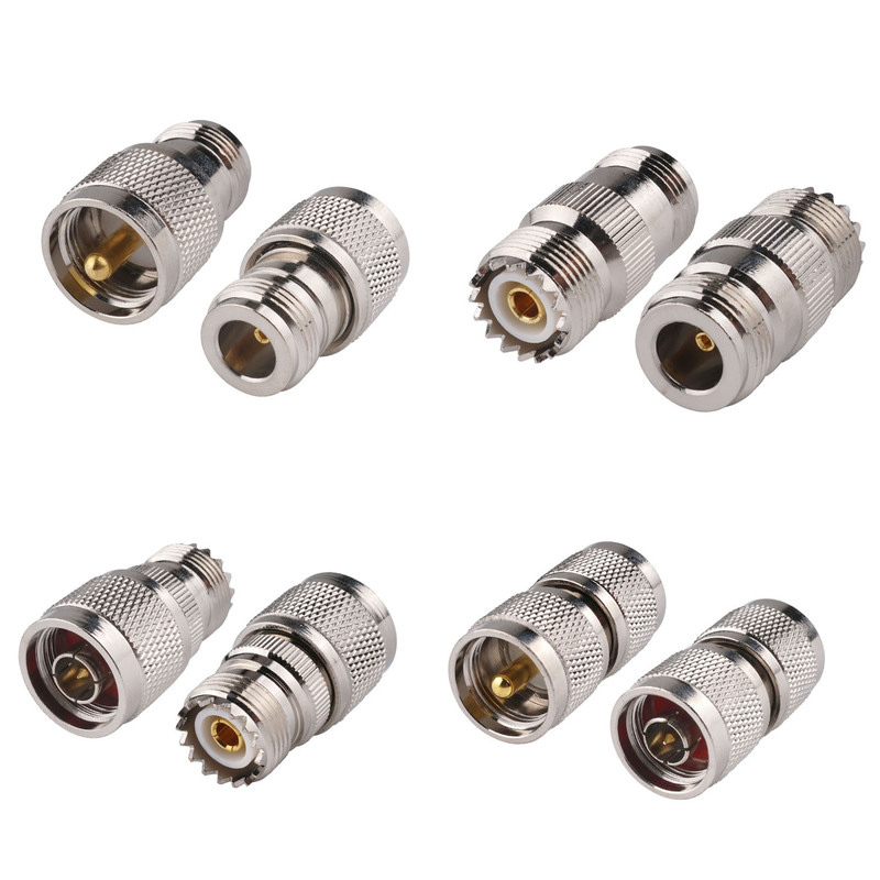 Radio Frequency Coaxial Connector N to Uhf Adapter N-Type Male to Uhf Male and Female Adapter Interconnection Device