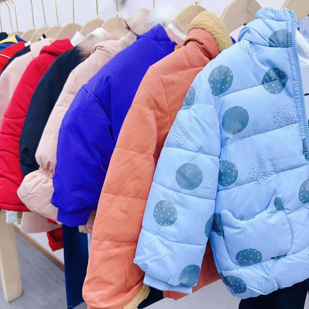儿童羽绒服批发童装吧拉巴啦尾款清货米乐熊童装工厂西瓜蛋湖州织