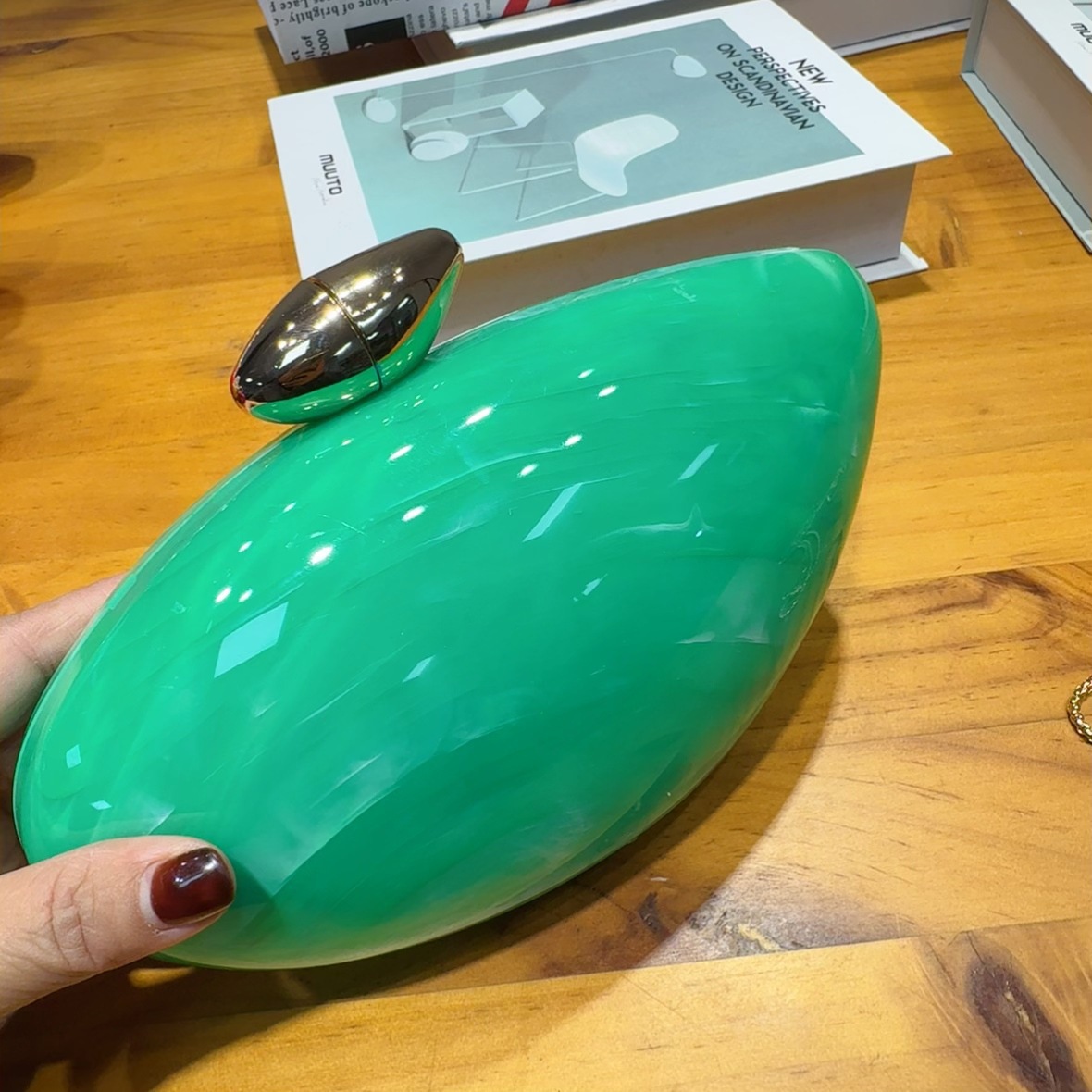 2025 nueva bolsa de cena de lujo transfronteriza bolsa de moda de fiesta acrílica bolsa de mano bolsa de boda oval